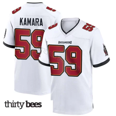 Mohamed Kamara ＃59 Tampa Bay Buccaneers Men's Game White Jersey