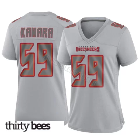 Mohamed Kamara ＃59 Tampa Bay Buccaneers Women's Game Gray Atmosphere Fashion Jersey