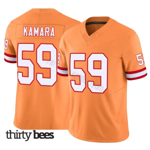 Mohamed Kamara ＃59 Tampa Bay Buccaneers Men's Limited Orange Vapor F.U.S.E. Jersey