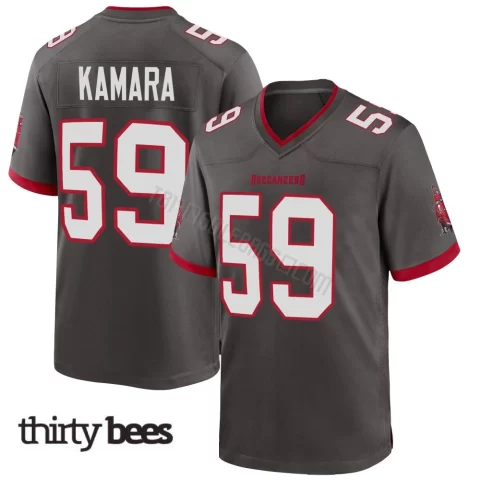 Mohamed Kamara ＃59 Tampa Bay Buccaneers Men's Game Pewter Alternate Jersey