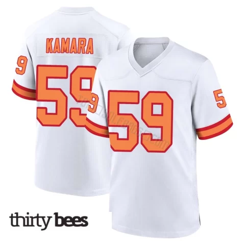 Mohamed Kamara ＃59 Tampa Bay Buccaneers Youth Game White '76 Jersey