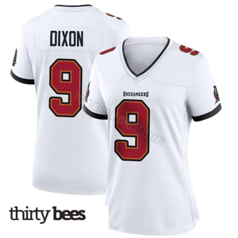 Riley Dixon ＃9 Tampa Bay Buccaneers Women's Game White Jersey