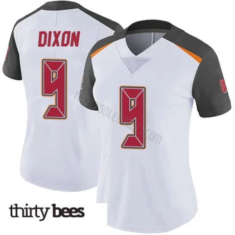 Riley Dixon ＃9 Tampa Bay Buccaneers Women's Limited White Vapor Untouchable Jersey