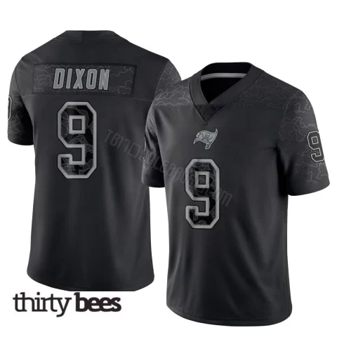 Riley Dixon ＃9 Tampa Bay Buccaneers Youth Limited Black Reflective Jersey