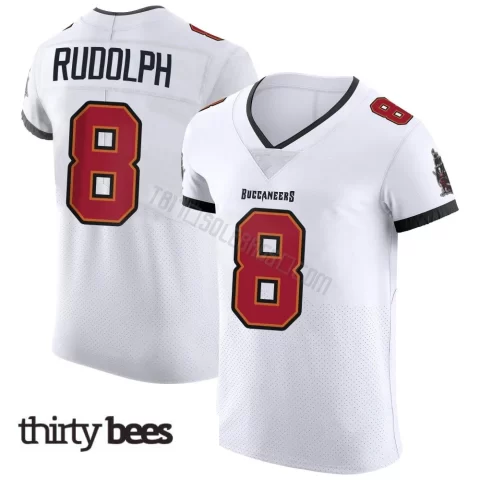 Kyle Rudolph ＃8 Tampa Bay Buccaneers Men's Elite White Vapor Jersey