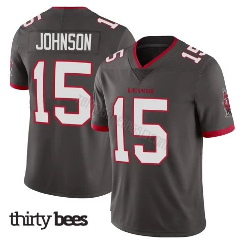 Tez Johnson ＃15 Tampa Bay Buccaneers Youth Limited Pewter Alternate Vapor Jersey