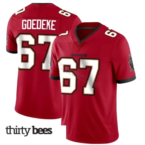 Luke Goedeke ＃67 Tampa Bay Buccaneers Youth Limited Red Team Color Vapor Untouchable Jersey
