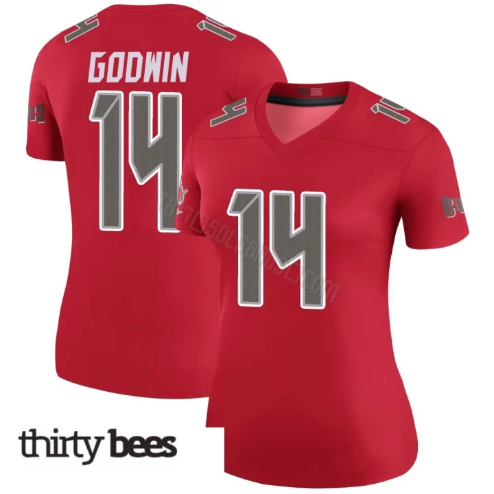 Chris Godwin ＃14 Tampa Bay Buccaneers Women's Legend Red Color Rush Jersey
