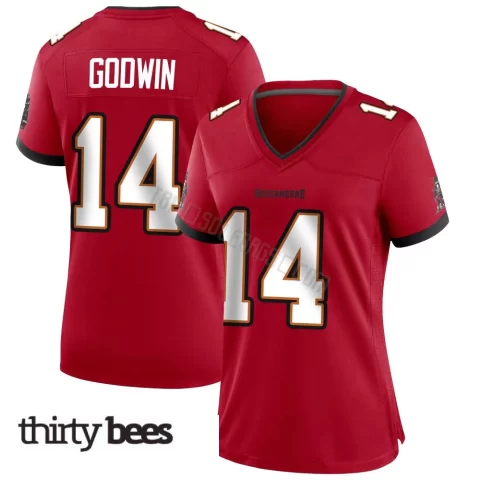 Chris Godwin ＃14 Tampa Bay Buccaneers Women's Game Red Team Color Jersey