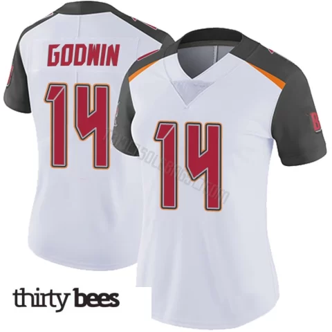 Chris Godwin ＃14 Tampa Bay Buccaneers Women's Limited White Vapor Untouchable Jersey