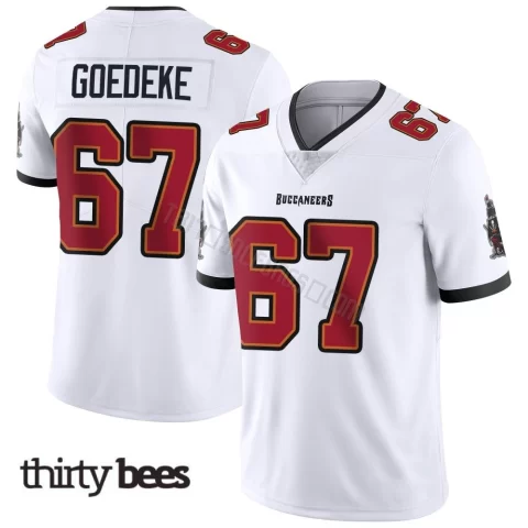 Luke Goedeke ＃67 Tampa Bay Buccaneers Youth Limited White Vapor Untouchable Jersey