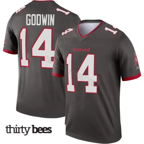 Chris Godwin ＃14 Tampa Bay Buccaneers Men's Legend Pewter Alternate Jersey