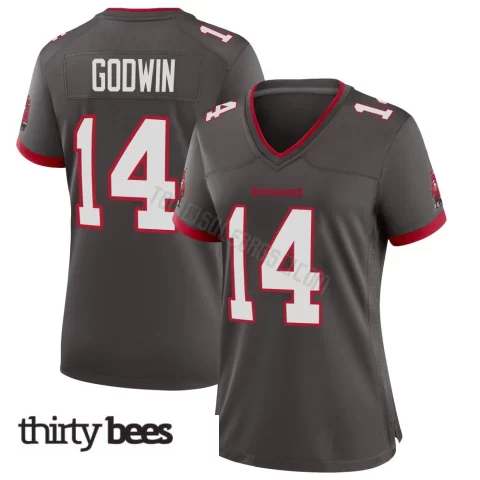 Chris Godwin ＃14 Tampa Bay Buccaneers Women's Game Pewter Alternate Jersey