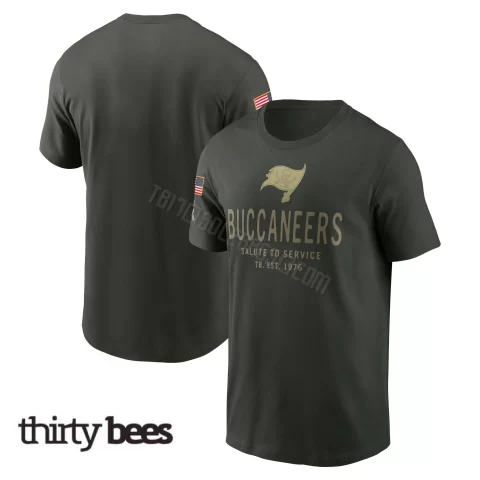 Tampa Bay Buccaneers Men's Green Forest 2025 Salute to Service Sideline T-Shirt