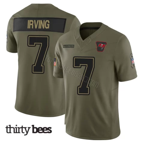 Bucky Irving ＃7 Tampa Bay Buccaneers Youth Limited Olive 2025 Salute to Service Jersey