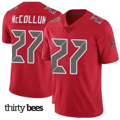 Zyon McCollum ＃27 Tampa Bay Buccaneers Men's Limited Red Color Rush Jersey