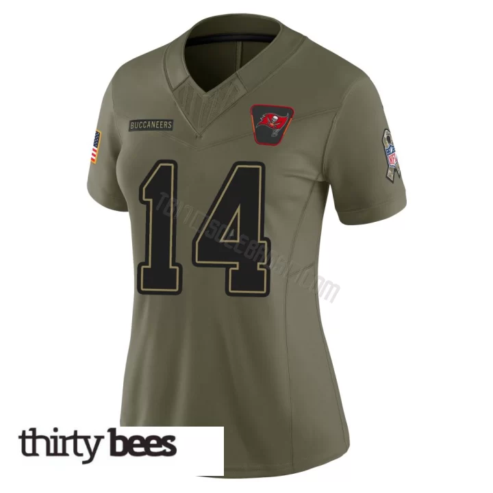 Chris Godwin Jr. ＃14 Tampa Bay Buccaneers Women's Limited Olive 2025 Salute to Service Jersey