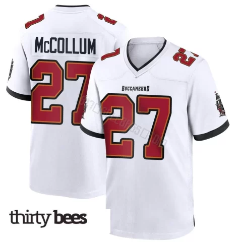 Zyon McCollum ＃27 Tampa Bay Buccaneers Youth Game White Jersey