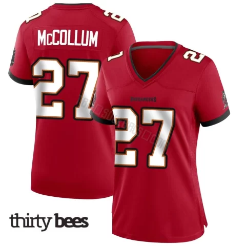 Zyon McCollum ＃27 Tampa Bay Buccaneers Women's Game Red Team Color Jersey