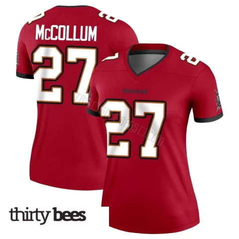 Zyon McCollum ＃27 Tampa Bay Buccaneers Women's Legend Red Jersey