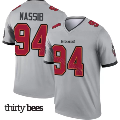 Carl Nassib ＃94 Tampa Bay Buccaneers Youth Legend Gray Inverted Jersey