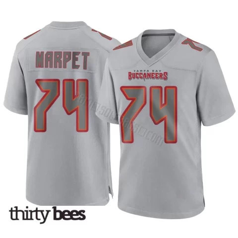 Ali Marpet ＃74 Tampa Bay Buccaneers Youth Game Gray Atmosphere Fashion Jersey