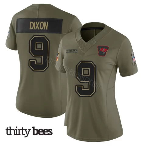 Riley Dixon ＃9 Tampa Bay Buccaneers Women's Limited Olive 2025 Salute to Service Jersey