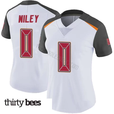 Michael Wiley ＃0 Tampa Bay Buccaneers Women's Limited White Vapor Untouchable Jersey