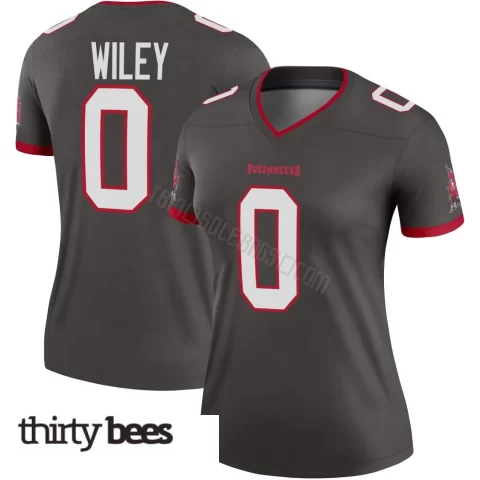 Michael Wiley ＃0 Tampa Bay Buccaneers Women's Legend Pewter Alternate Jersey