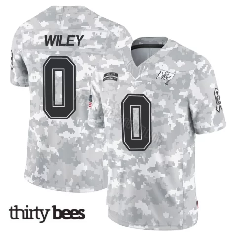 Michael Wiley ＃0 Tampa Bay Buccaneers Youth Limited Arctic Camo 2024 Salute to Service Jersey