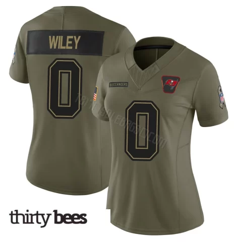Michael Wiley ＃0 Tampa Bay Buccaneers Women's Limited Olive 2025 Salute to Service Jersey