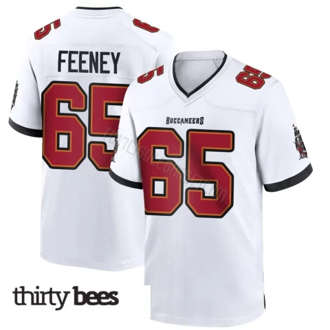 Dan Feeney ＃65 Tampa Bay Buccaneers Men's Game White Jersey