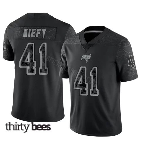 Ko Kieft ＃41 Tampa Bay Buccaneers Youth Limited Black Reflective Jersey