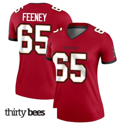 Dan Feeney ＃65 Tampa Bay Buccaneers Women's Legend Red Jersey