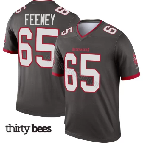 Dan Feeney ＃65 Tampa Bay Buccaneers Youth Legend Pewter Alternate Jersey