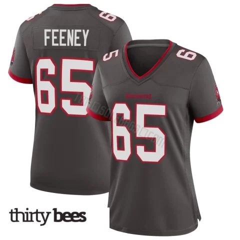 Dan Feeney ＃65 Tampa Bay Buccaneers Women's Game Pewter Alternate Jersey