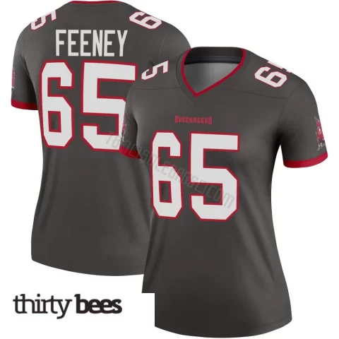 Dan Feeney ＃65 Tampa Bay Buccaneers Women's Legend Pewter Alternate Jersey