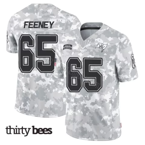 Dan Feeney ＃65 Tampa Bay Buccaneers Youth Limited Arctic Camo 2024 Salute to Service Jersey