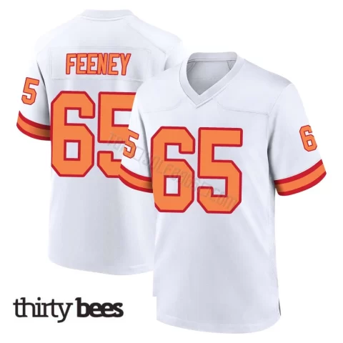 Dan Feeney ＃65 Tampa Bay Buccaneers Youth Game White '76 Jersey