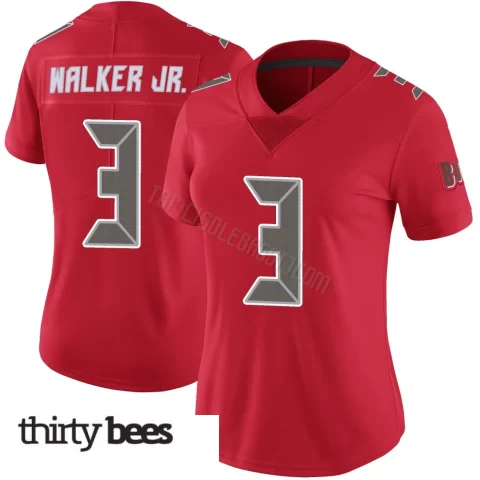 Anthony Walker Jr. ＃3 Tampa Bay Buccaneers Women's Limited Red Color Rush Jersey