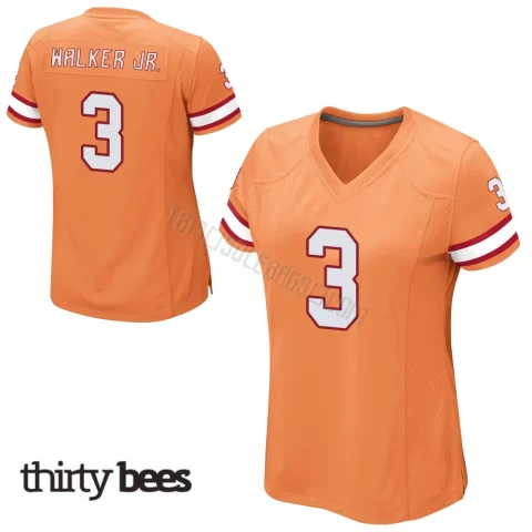 Anthony Walker Jr. ＃3 Tampa Bay Buccaneers Women's Game Orange Alternate Jersey