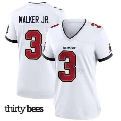 Anthony Walker Jr. ＃3 Tampa Bay Buccaneers Women's Game White Jersey