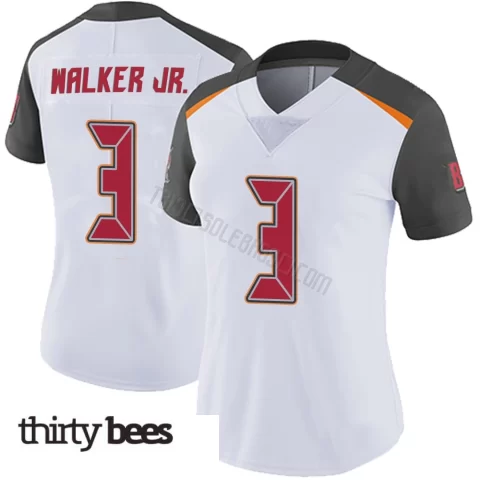 Anthony Walker Jr. ＃3 Tampa Bay Buccaneers Women's Limited White Vapor Untouchable Jersey
