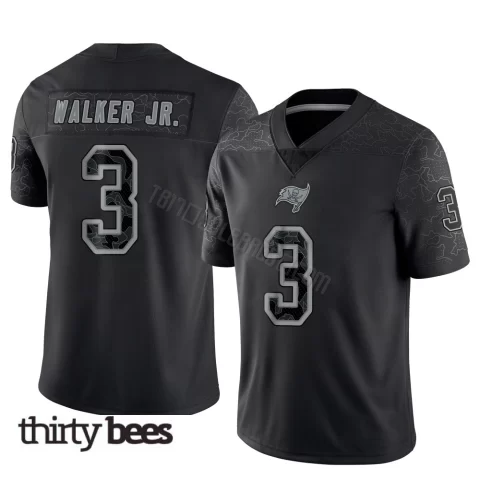 Anthony Walker Jr. ＃3 Tampa Bay Buccaneers Youth Limited Black Reflective Jersey