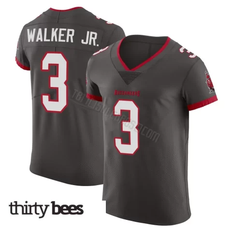 Anthony Walker Jr. ＃3 Tampa Bay Buccaneers Men's Elite Pewter Alternate Vapor Jersey
