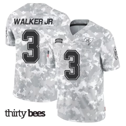 Anthony Walker Jr. ＃3 Tampa Bay Buccaneers Men's Limited Arctic Camo 2024 Salute to Service Jersey