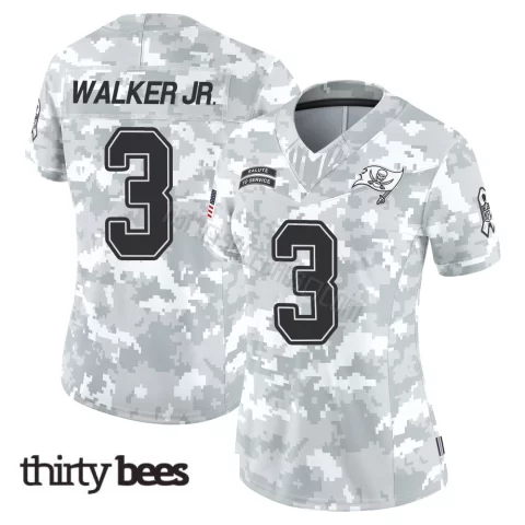 Anthony Walker Jr. ＃3 Tampa Bay Buccaneers Women's Limited Arctic Camo 2024 Salute to Service Jersey