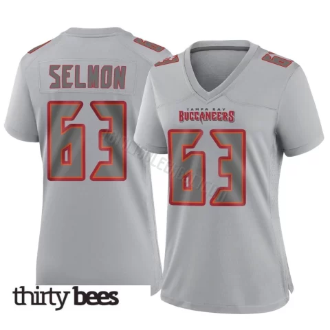Lee Roy Selmon ＃63 Tampa Bay Buccaneers Women's Game Gray Atmosphere Fashion Jersey