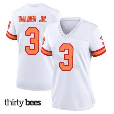 Anthony Walker Jr. ＃3 Tampa Bay Buccaneers Women's Game White '76 Jersey