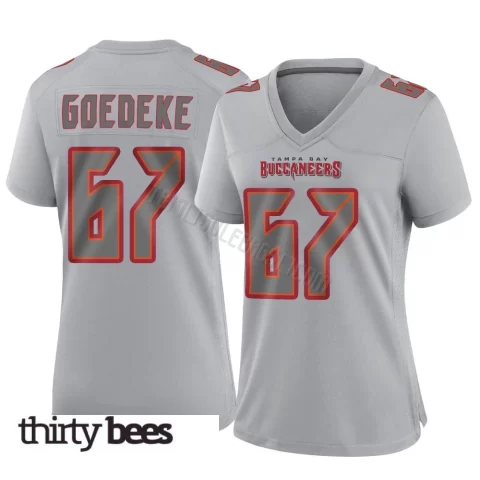 Luke Goedeke ＃67 Tampa Bay Buccaneers Women's Game Gray Atmosphere Fashion Jersey
